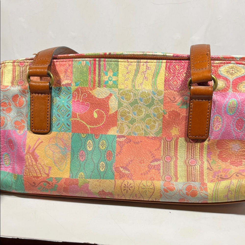 Fossil Multicolor Patchwork Shoulder Bag - image 5